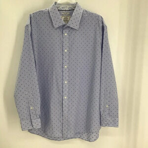 Brooks Brothers 1905 Stretch Non-Iron Slim-Fit Button-Up Shirt Size 17.5” 34”